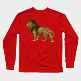 Impressive Male Safari Lion Long Sleeve T-Shirt